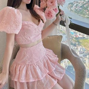 Vải thời trang thô kẻ thêu hoa đủ màu sẵn sll sỉ giá rẻ mới về 2023