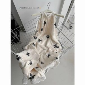 Vải thời trang von xù in hoa cành sẵn kho sll đủ màu sỉ giá rẻ mới về 2023